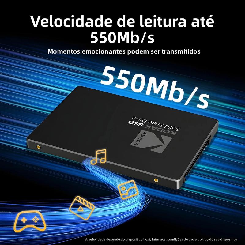 SSD KODAK X120 pro De 1TB 2.5'' SATA III De Alta Velocidade Para